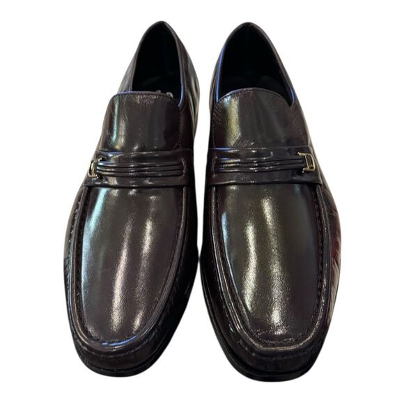 New Florsheim Men\'s Dark Burgundy “Riva” Slip-on Loafers 8.5 3E Extra Wide